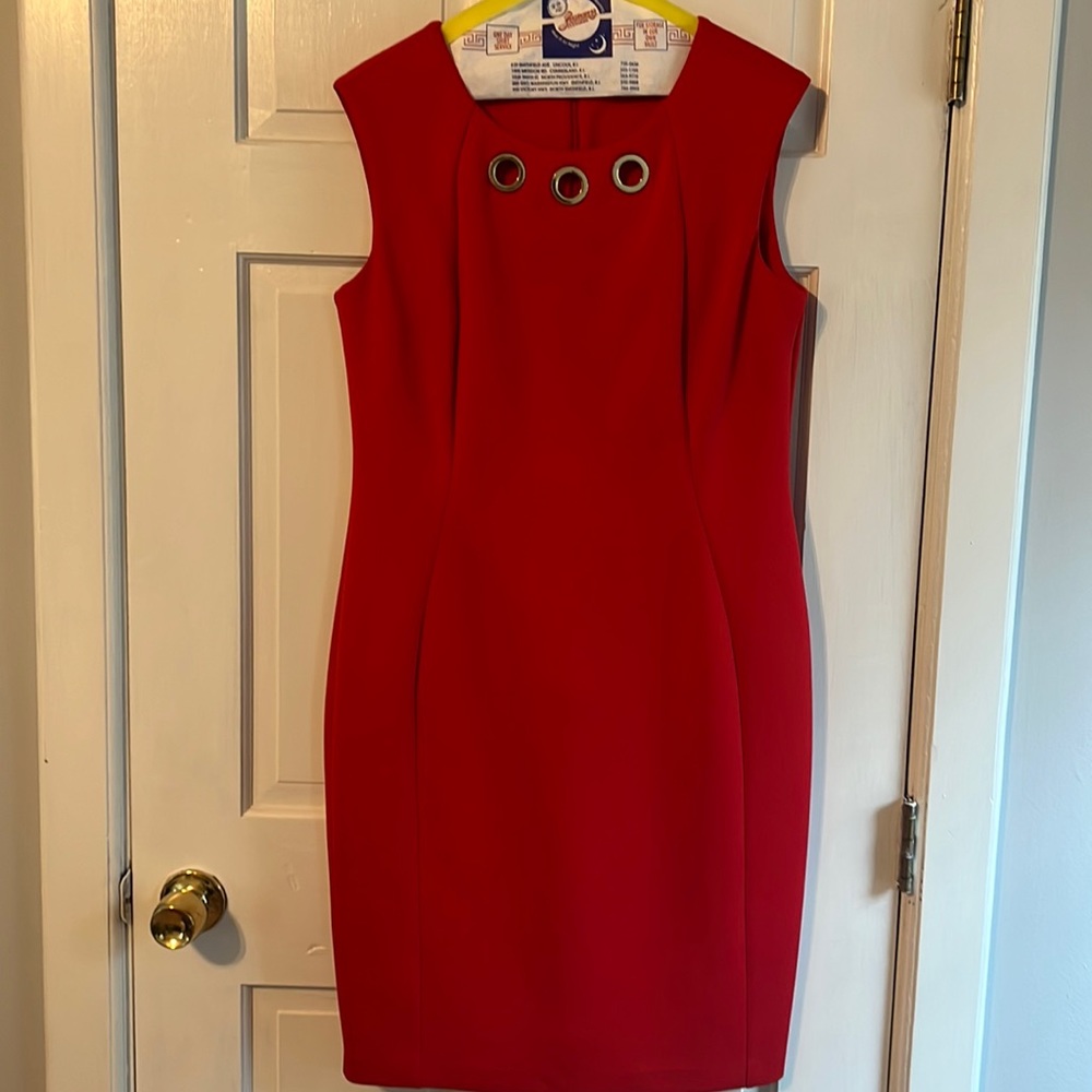 Calvin Klein red dress